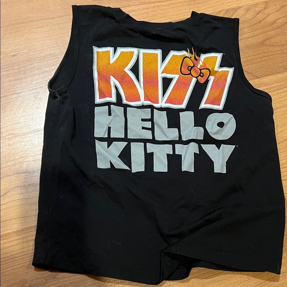 Black Hello Kitty Kiss S tank top two sided vintage - Picture 9 of 9